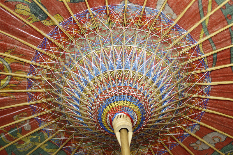 2011北京大觉寺技艺展示|泸州油纸伞