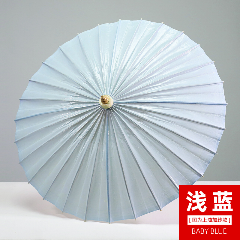 丽江浅蓝油纸伞