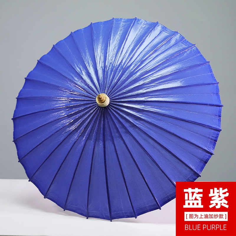 蓝紫油纸伞